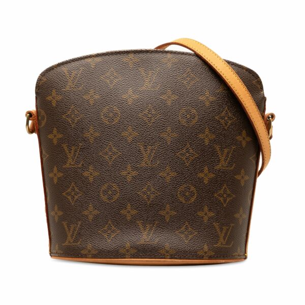 Brown LV Monogram Drouot Crossbody Bag