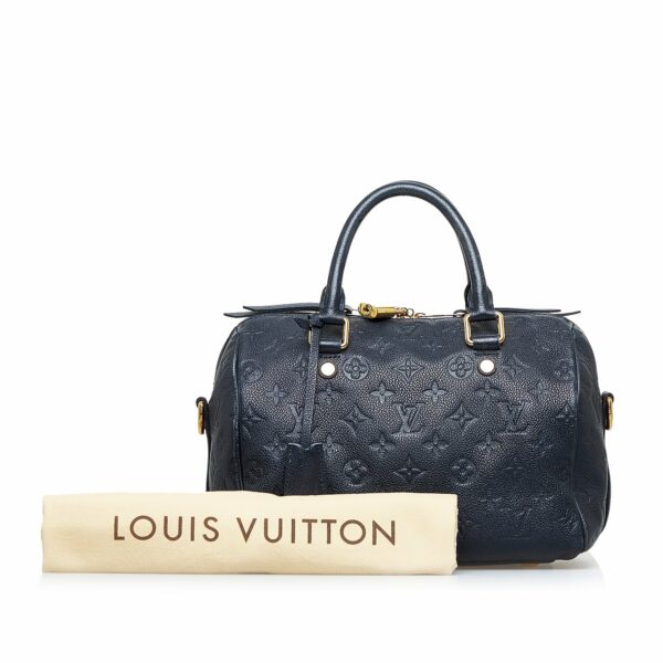 LV Speedy 25 Bandoulière Black Monogram Empreinte - Image 11