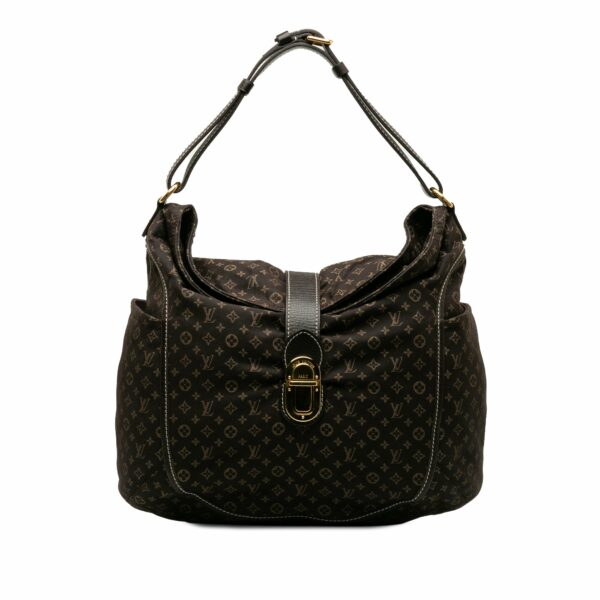 Brown LV Monogram Mini Lin Romance Hobo Bag