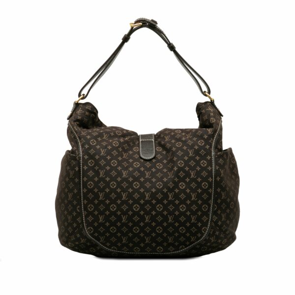 Brown LV Monogram Mini Lin Romance Hobo Bag - Image 3