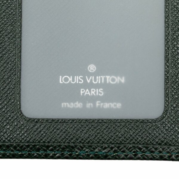 Green LV Taiga Business Card Holder - Image 6