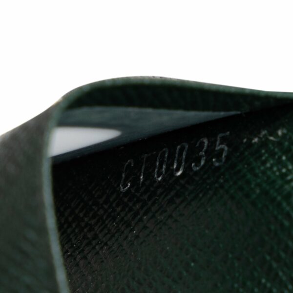 Green LV Taiga Business Card Holder - Image 7