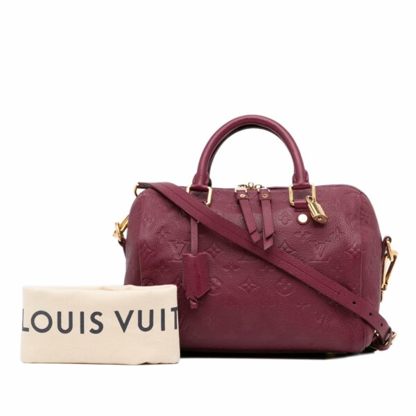 LV Speedy 25 Bandoulière Red Monogram Empreinte - Image 10