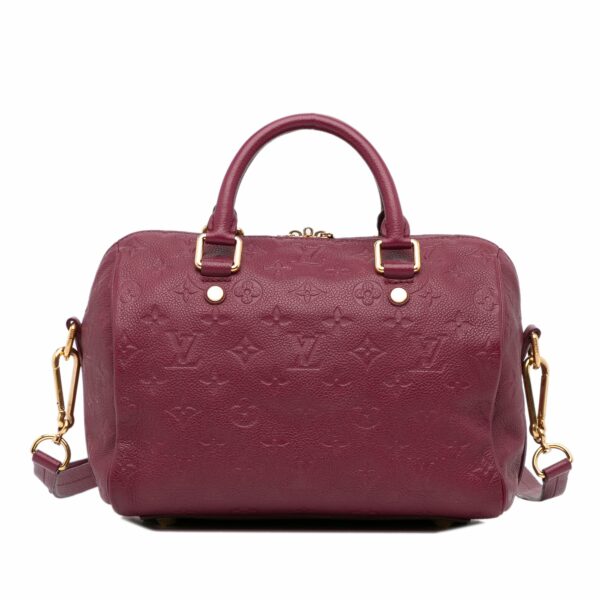 LV Speedy 25 Bandoulière Red Monogram Empreinte - Image 3