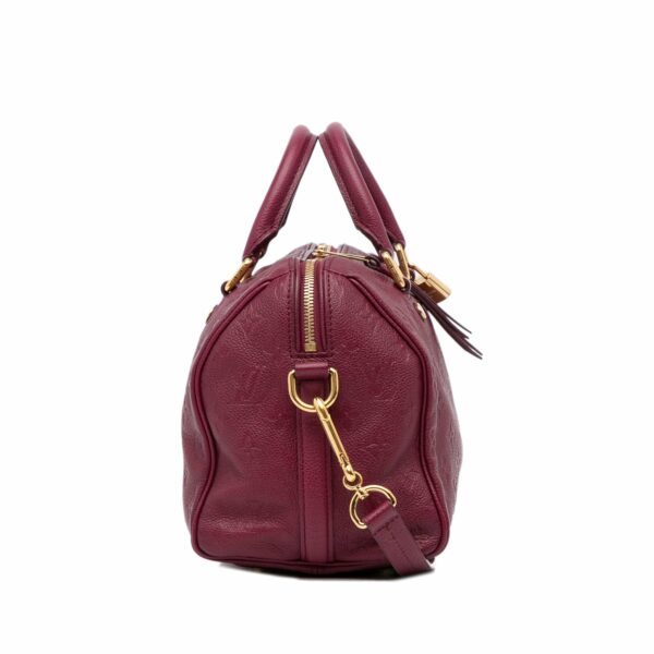 LV Speedy 25 Bandoulière Red Monogram Empreinte - Image 4