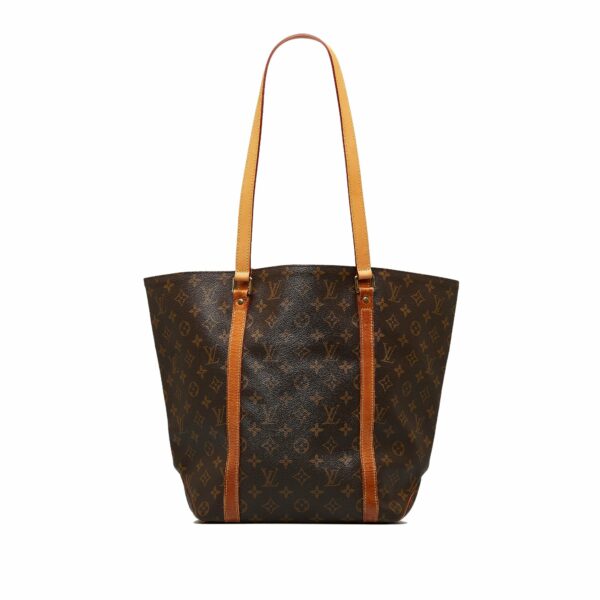 Brown LV Monogram Sac Shopping Tote Bag - Image 13