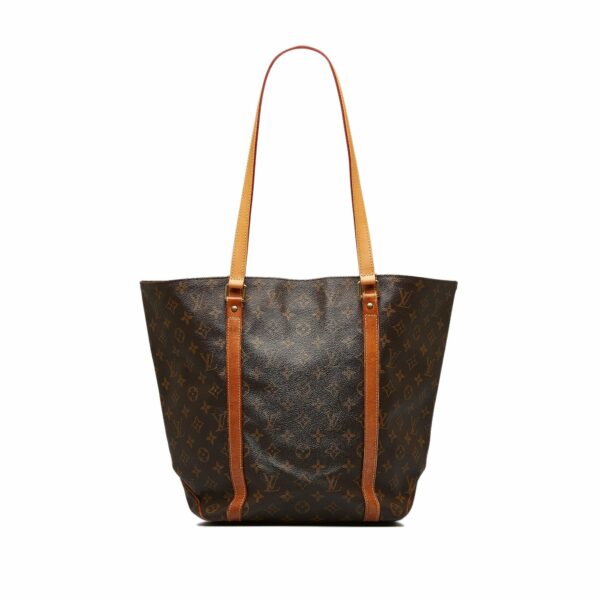 Brown LV Monogram Sac Shopping Tote Bag - Image 2