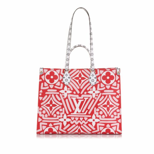 LV Onthego Red Crafty Giant Monogram Canvas - Image 14