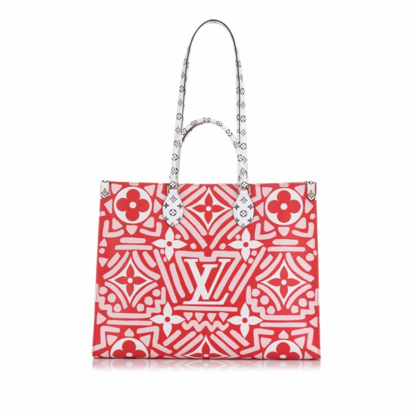 LV Onthego Red Crafty Giant Monogram Canvas - Image 2