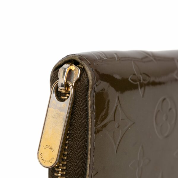 Brown LV Monogram Vernis Zippy Wallet - Image 12