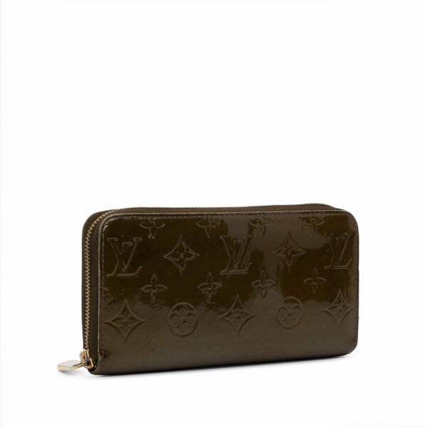 Brown LV Monogram Vernis Zippy Wallet - Image 2