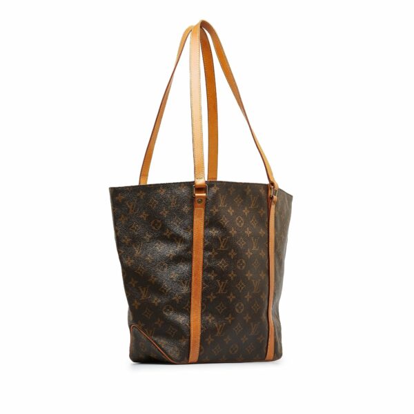 Brown LV Monogram Sac Shopping Tote Bag