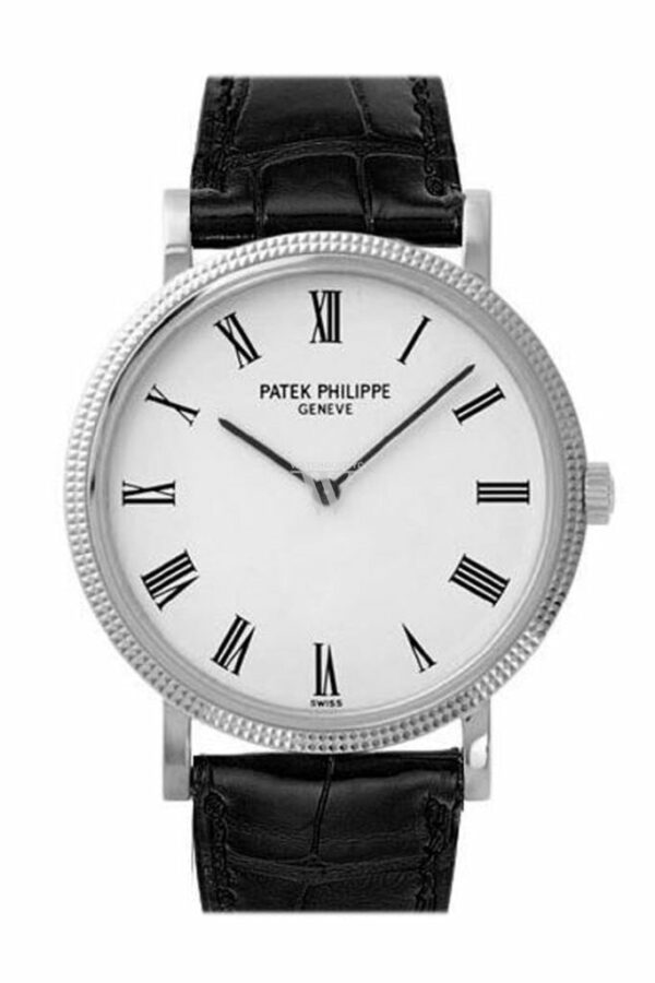 Patek Philippe Calatrava White Dial 18K Gold 36Mm Mens Watch 5120G