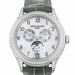 Patek Philippe Grand Complications Automatic Diamond White Dial Watch 4948G-010