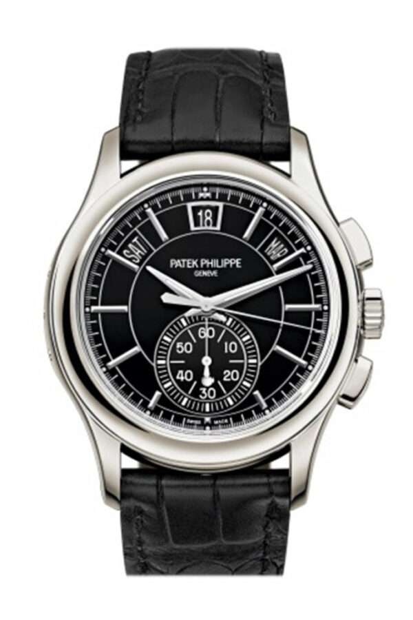 Patek Philippe Complications Black Dial Annual Calendar Platinum Mens Watch 5905P-010