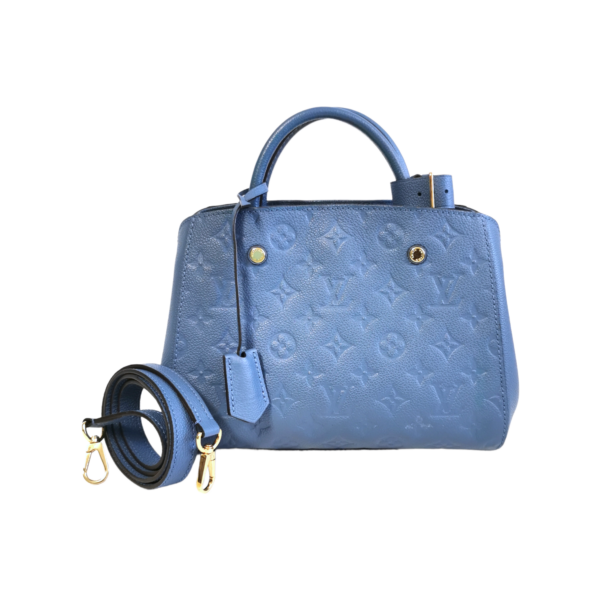 LV Montaigne BB Blue Monogram Empreinte - Image 12