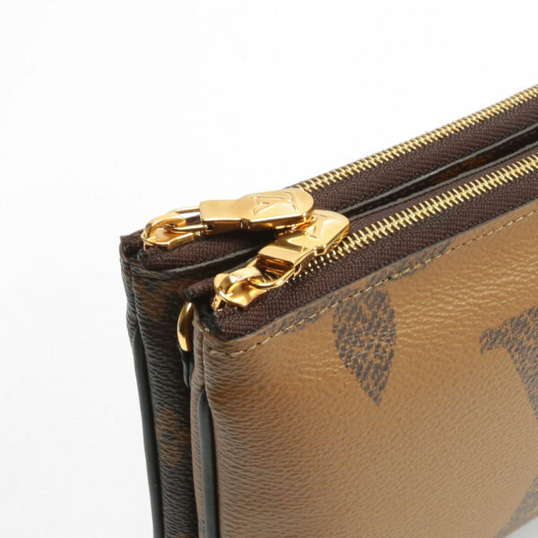 LV Small Reversible Double Zip Pochette Crossbody - Image 9