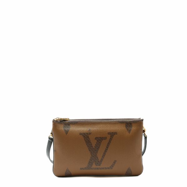 LV Small Reversible Double Zip Pochette Crossbody - Image 12