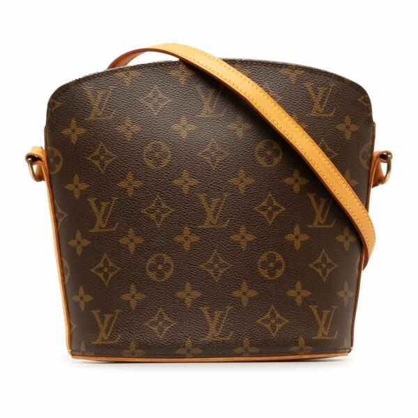 Brown LV Monogram Drouot Crossbody Bag