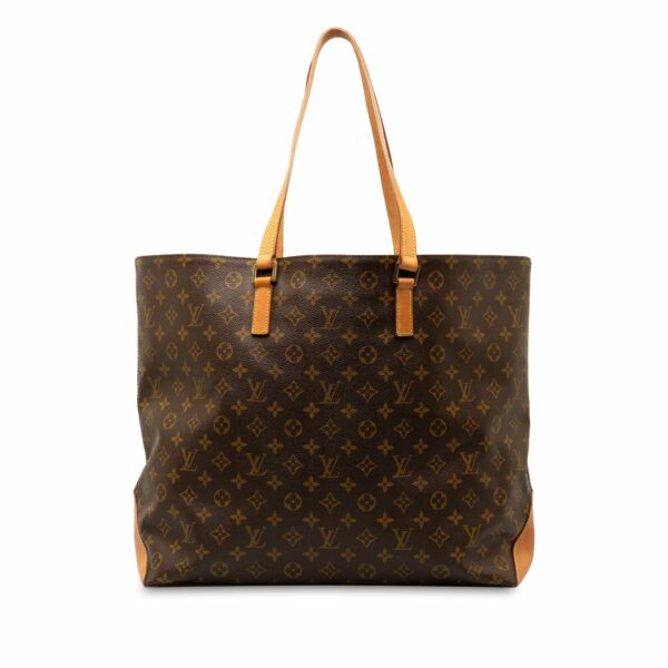 Brown LV Monogram Cabas Alto Tote Bag - Image 3