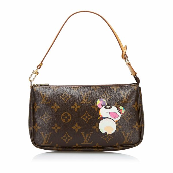 LV x Takashi Murakami Panda Pochette Accessoires Monogram Canvas