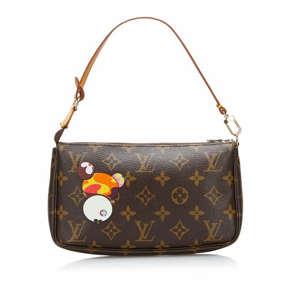 LV x Takashi Murakami Panda Pochette Accessoires Monogram Canvas - Image 4