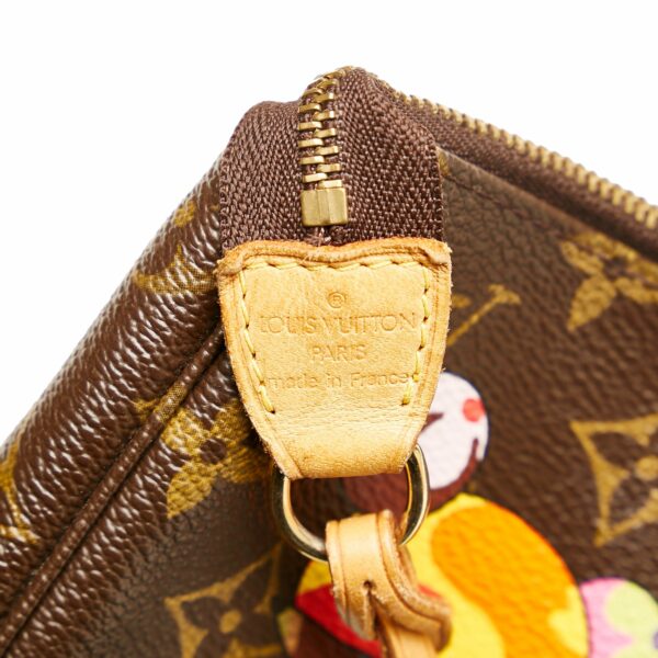 LV x Takashi Murakami Panda Pochette Accessoires Monogram Canvas - Image 7