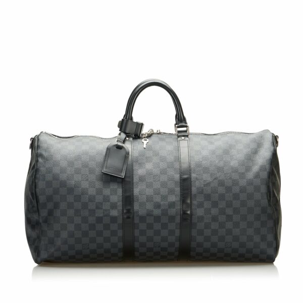 LV Keepall Bandoulière 55 Damier Graphite Canvas