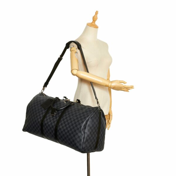 LV Keepall Bandoulière 55 Damier Graphite Canvas - Image 5