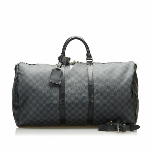 LV Keepall Bandoulière 55 Damier Graphite Canvas - Image 10