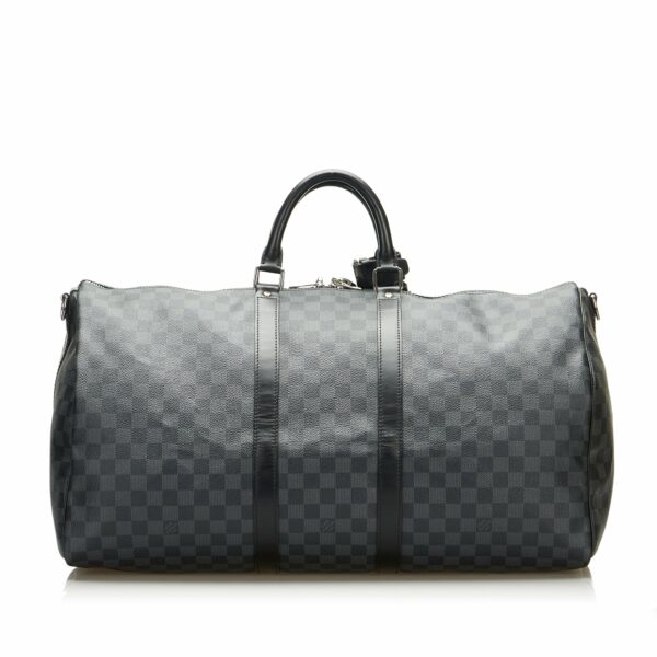 LV Keepall Bandoulière 55 Damier Graphite Canvas - Image 3