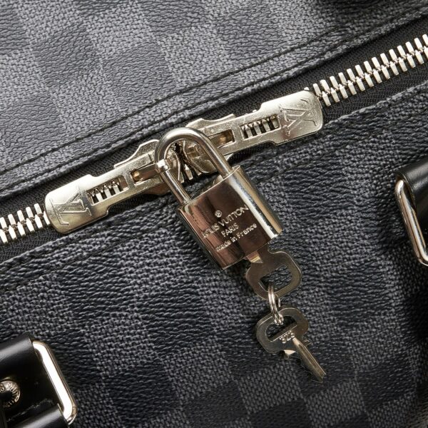 LV Keepall Bandoulière 55 Damier Graphite Canvas - Image 9