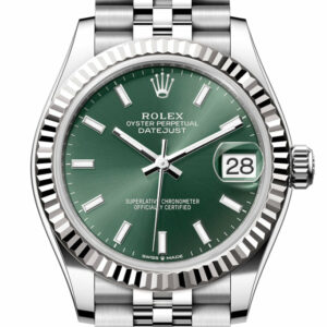 Datejust 31 Green Dial Fluted Bezel Jubilee Ladies Watch 278274 278274-0018