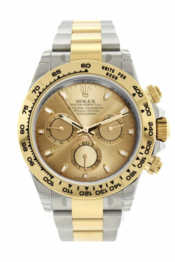 Cosmograph Daytona Champagne Dial Stainless Steel And Gold Mens Watch 116503