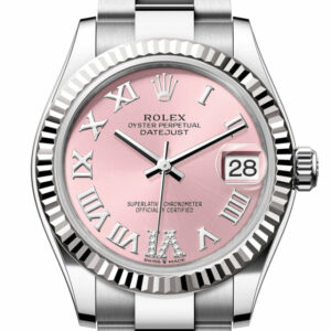 Datejust 31 Pink Roman Dial Fluted Bezel Ladies Watch 278274 278274-0023