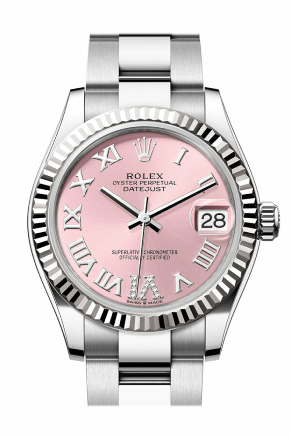 Datejust 31 Pink Roman Dial Fluted Bezel Ladies Watch 278274 278274-0023