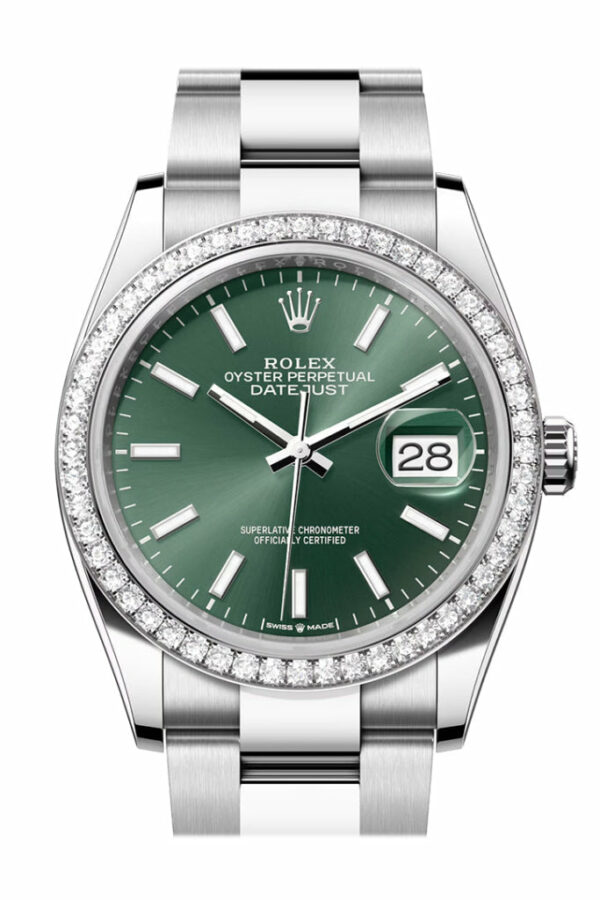 Datejust 36 Green Dial Diamond Bezel Watch 126284RBR 126284RBR-0044