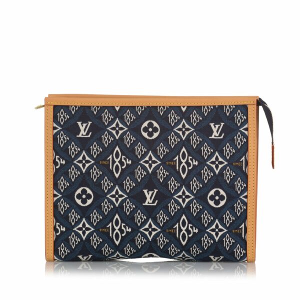 LV Toiletry Pouch 26 Blue Since 1854 Canvas