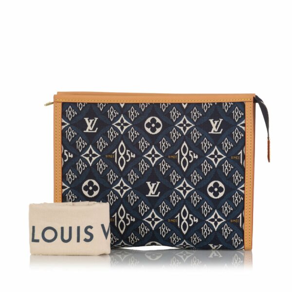 LV Toiletry Pouch 26 Blue Since 1854 Canvas - Image 9