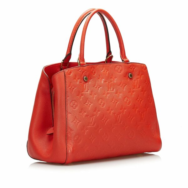 LV Montaigne MM Orange Monogram Empreinte - Image 2