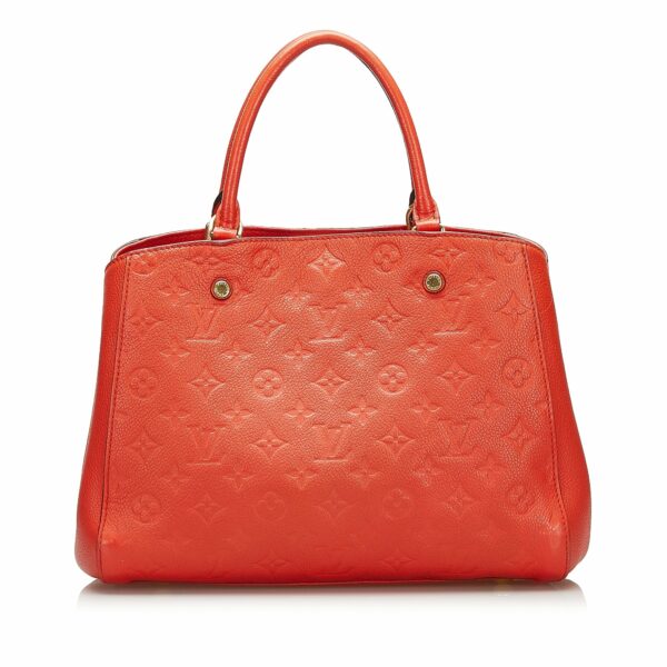 LV Montaigne MM Orange Monogram Empreinte - Image 3