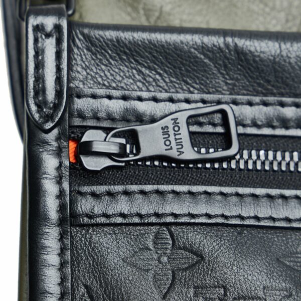 LV Shadow Double Flat Black Monogram Leather - Image 8