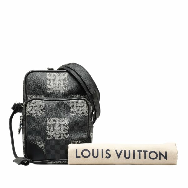 Black LV x Christopher Nemeth Damier Graphite Amazone Crossbody Bag - Image 14