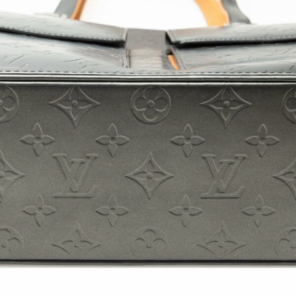 Gray LV Monogram Mat Wilwood Tote Bag - Image 14