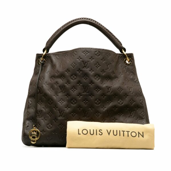 Brown LV Monogram Empreinte Artsy MM Hobo Bag - Image 10