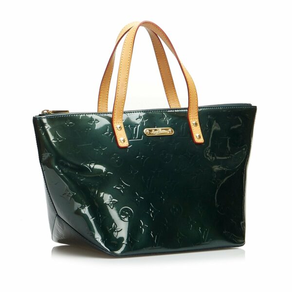 LV Bellevue PM Green Monogram Vernis