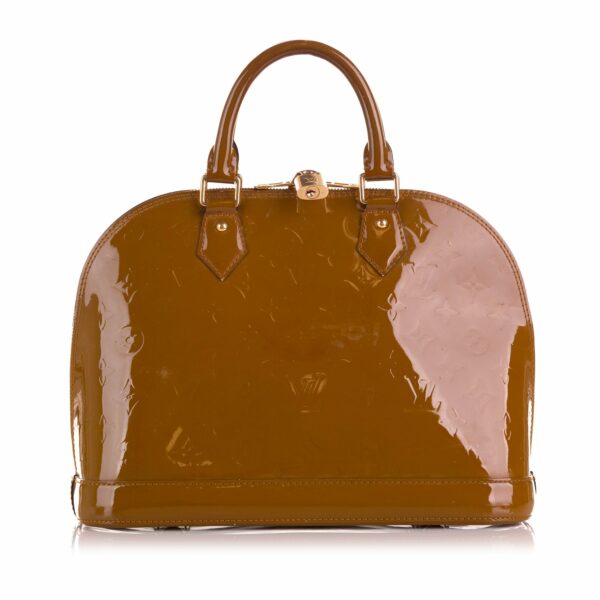 LV Alma PM Brown Monogram Vernis