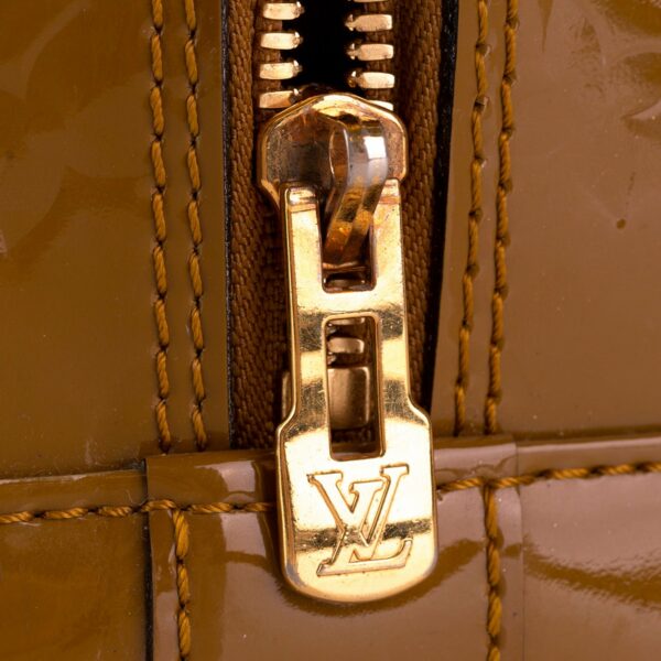 LV Alma PM Brown Monogram Vernis - Image 7