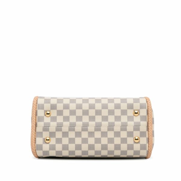 White LV Damier Azur Propriano Tote Bag - Image 4