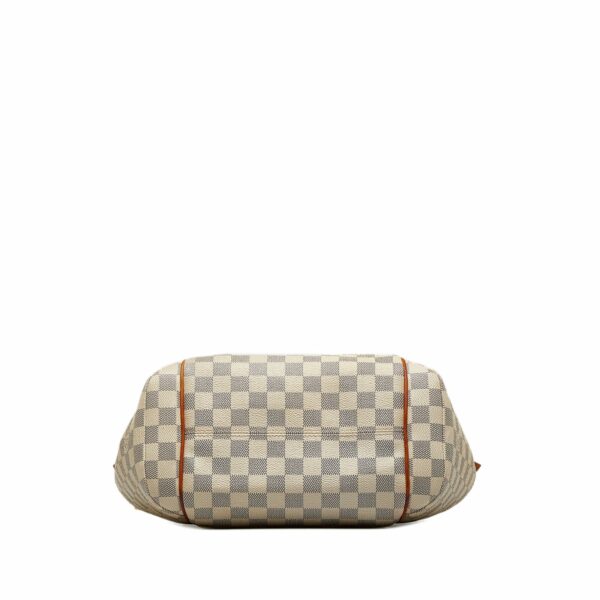 White LV Damier Azur Totally MM Tote Bag - Image 3